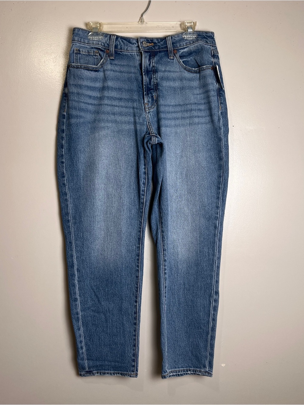 Old Navy Jeans Womens Blue Denim High Rise Curvy OG Straight Ankle Size 10 NWOT